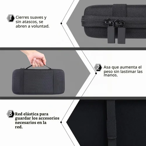 Vista 7 de co2CREA Estuche rígido de viaje para teclado Razer Huntsman Mini Gaming