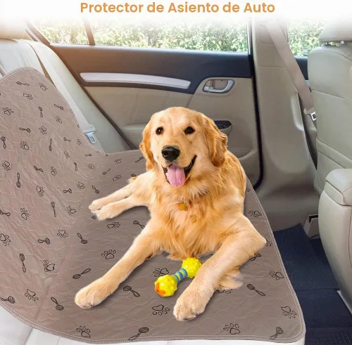 Vista 5 de Peepeego Paquete de 2 Almohadillas para Perros de 36x36 Lavables y Peine para Perros Gratis, Almohadillas Reutilizables para Cachorros con Absorción