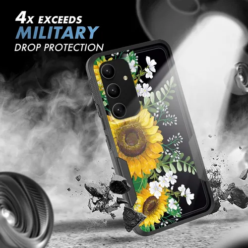 Vista 541 de Funda para Galaxy A14 5G, resistente de doble capa híbrida de policarbonato duro, goma suave, a prueba de golpes, funda protectora resistente