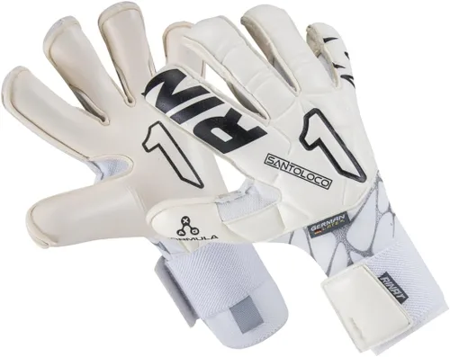 Vista 10 de Guantes Rinat SantoLoco PRO: Agarre de Látex AXG, Corte Ergoroll, Parte Trasera Acolchada, Cierre Ajustable de Rendimiento Élite Todo Clima.