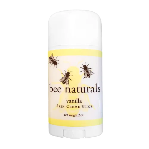 Vista 2 de Bee Naturals Skin Cream Stick - Tubo giratorio - Loción de manos en forma sólida - Contenedor de viaje tamaño bolso - Suaviza, calma y suaviza tus
