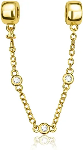 Vista 7 de ARTCHARM Collar de cadena de seguridad con cierre de amor, cuentas de corazón de plata de ley 925, ajuste de pulsera de estilo europeo 2