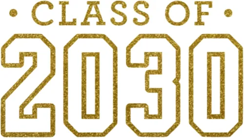 Vista 15 de Senior 2030 Iron On Transfer Shirt Decal, Black Handmade in the USA by Bleacher Spirit