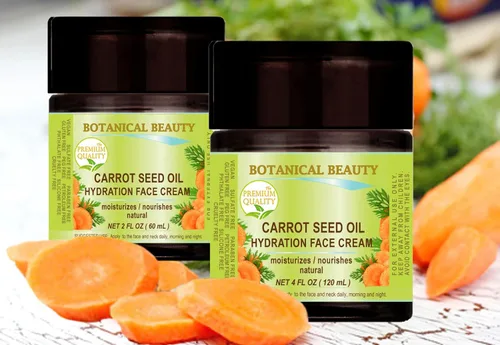 Vista 5 de Botanical Beauty CREMA FACIAL HIDRATACIÓN DE ACEITE DE SEMILLAS DE ZANAHORIA PARA PIELES NORMALES, SECAS Y SENSIBLES. Protección contra la sequedad.