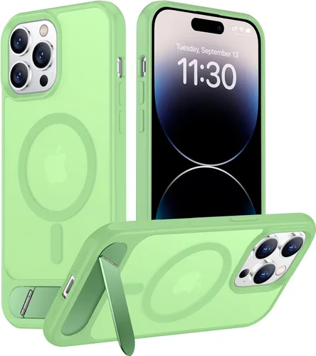 Vista 287 de Funda para iPhone 11 con compatibilidad magnética, [Soporte invisible incorporado][Compatible con MagSafe]