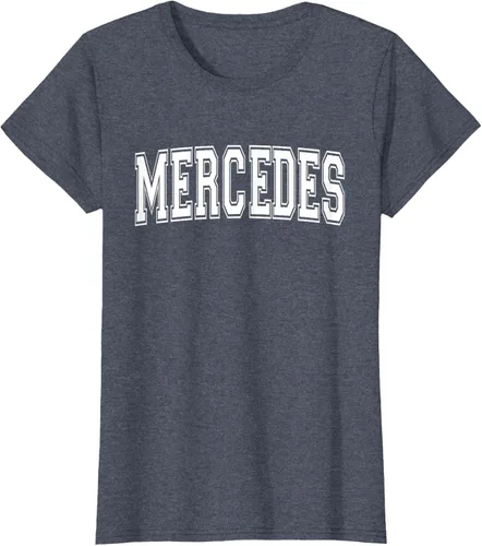 Vista 83 de MERCEDES TX TEXAS USA - Camiseta deportiva vintage estilo Varsity, Negro, S