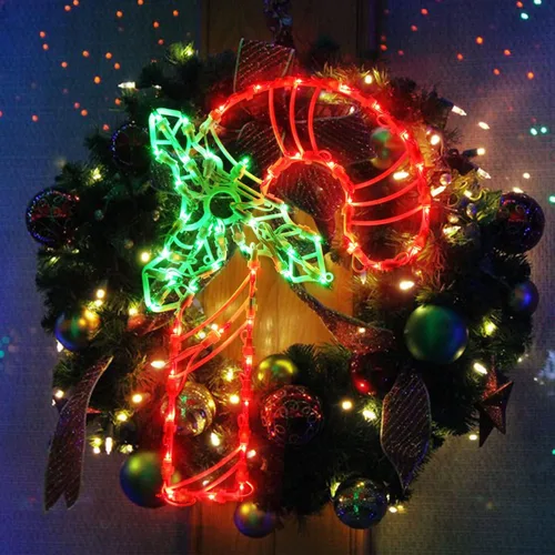 Vista 2 de Luces de silueta de ventana de Navidad de 16 pulgadas, paquete de 3 luces colgantes de ventana de Navidad para decoración de ventanas interiores