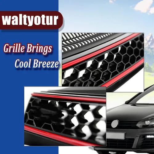 Vista 3 de Waltyotur - Rejilla de repuesto para Golf MK6