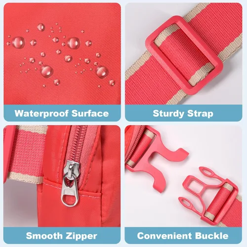 Vista 5 de JKhandy Riñonera para mujeres y hombres, bolsa cruzada para mujer a la moda, pequeñas riñoneras para entrenamiento, correr, senderismo, viajes