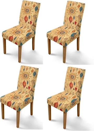 Vista 16 de Rnyleeg Juego de 1 fundas de asiento de comedor con estampado de flores azules para sillas de comedor, fundas protectoras suaves y lavables