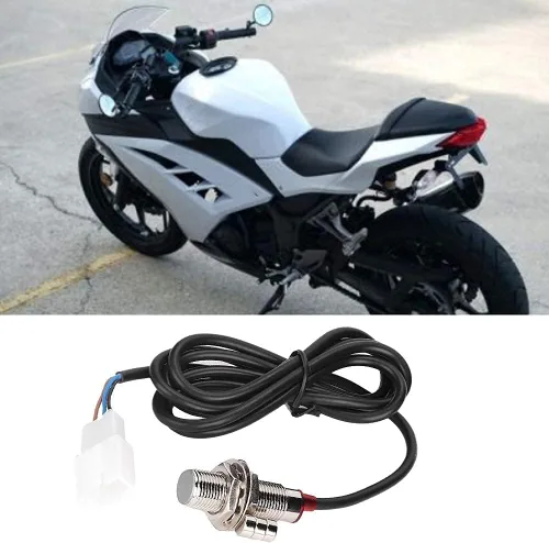 Vista 3 de Aramox Cable del velocímetro de la motocicleta de Digitaces, sensor del odómetro del tacómetro con 3 imanes