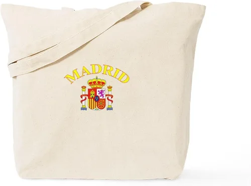 Vista 13 de CafePress Made In Spain Tote Bag Bolsa de compras de lona beige natural reutilizable