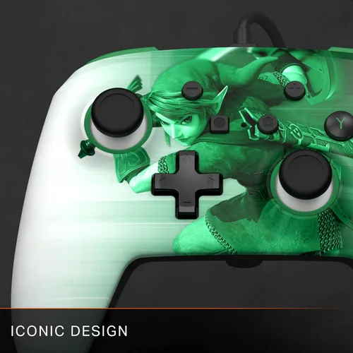 Vista 9 de PowerA Enhanced Wired Controller for Nintendo Switch - Heroic Link