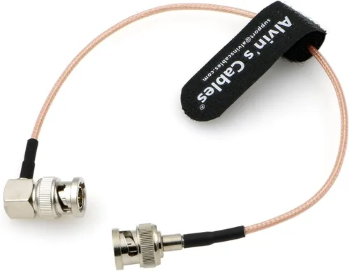 Vista 11 de Alvin's Cables BNC macho de ángulo recto a BNC hembra SDI Cable para cámara 50 ohmios