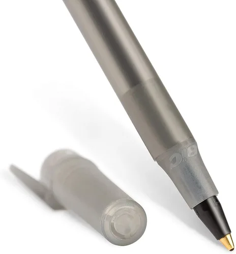 Vista 4 de BIC Round Stic Xtra Valve Smooth Writing Ball Pen, Medium Point (1.0 mm), Black - 60 Count x 2 Pack - Total 120 Pens