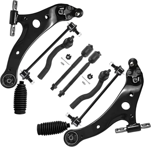 Vista 82 de Detroit Axle - Kit de suspensión delantera de 10 piezas para Chevrolet Trailblazer GMC Envoy 2004-2007 2005 2006 Soportes de brazo de control
