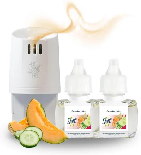 Vista 21 de Scent Fill Ambientador enchufable de sidra de manzana, repuestos de aceite perfumado, 2 recambios + difusor