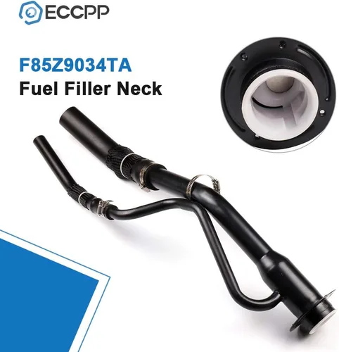 Vista 2 de ECCPP Tubo de cuello de llenado de tanque de combustible F85Z9034TA Tubo de tanque de combustible apto para 1997-1998 para Ford para F-150 1997-1998
