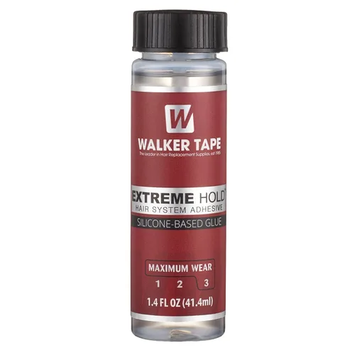 Vista 10 de Walker Tape Extreme Hold - Adhesivo con cepillo de 1/2 fl oz, pegamento de peluca de encaje impermeable de uso máximo para pelucas de encaje