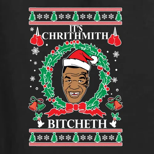 Vista 3 de Merry Chrithmith Ugly Christmas Sweater Unisex Crewneck Graphic Sweatshirt Negro Bitcheth