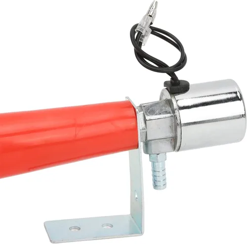 Vista 9 de Hupe Pfeife, bocina de aire turca de 12 V, silbato turco, bocina universal Moto Wolf de 24 V/12 V, silbato turco, rojo de 180 db, para automóviles