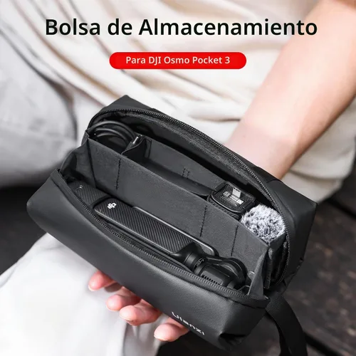 Vista 2 de ULANZI PK-04 Bolsa de transporte para DJI Osmo Pocket 3, estuche de almacenamiento portátil, protector para DJI Osmo Pocket 3 Creator Combo