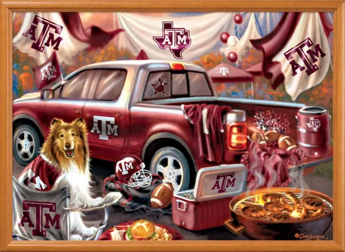 Vista 5 de MasterPieces Rompecabezas de 1000 piezas para adultos, NCAA de Texas A&M Aggies Gameday de 19.25 x 26.75 pulgadas