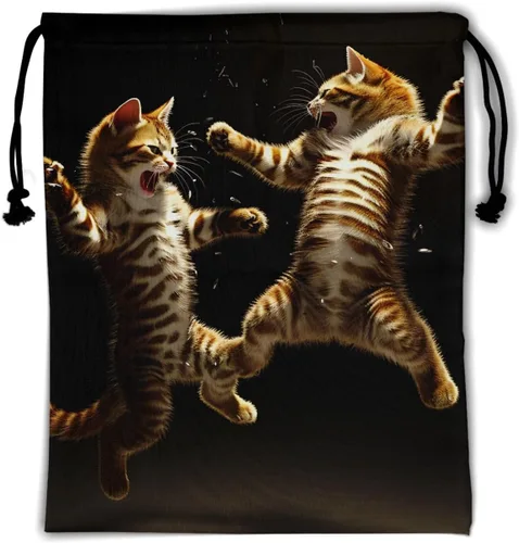 Vista 218 de Bolsa de agarre de gimnasia de piel de animal, bolsa de gimnasia con cordón ajustable, bolsa de cuerda para fauna silvestre, Mariposas Galaxy