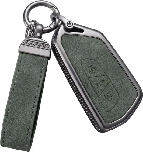 Vista 14 de YO&YOYE Compatible con funda para llavero VW Volkswagen con llavero protector de llave de cuero