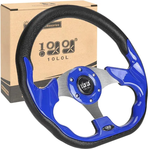Vista 16 de Adaptador de volante de carrito de golf 10L0L para Club Car DS, negro