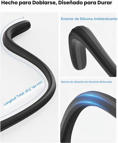 Vista 7 de Soporte de teléfono flexible para cinta de correr, soporte magnético de cuello de cisne para teléfono celular