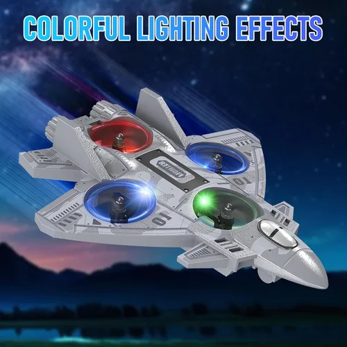 Vista 9 de Avión de control remoto de avión RC para niños de 8 años en adelante, aviones RC Drones de espuma para adultos y niños, juguete de chorro de combate