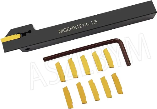 Vista 4 de Soporte de herramienta de ranurado para torno MGEHR1212-1.5 con 11 piezas MGMN150-G insertos de ranurado de carburo indexables