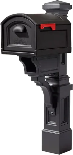 Vista 11 de Step2 Atherton Buzón y poste extra grande, resistente a la intemperie, buzones grandes para exteriores, hechos de plástico duradero, fácil