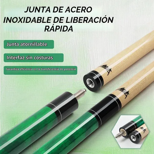 Vista 5 de AKLOT Palo de billar profesional de 58 pulgadas para taco de billar, juego de 4/5 de arce canadiense de baja desviación 18 19 20 20 21 oz