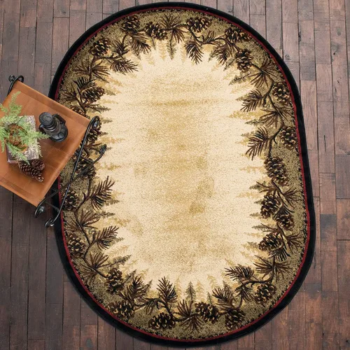 Vista 6 de BLACK FOREST DECOR Village Pines Alfombra - 2 x 4, polipropileno, resistente a las manchas, alfombra de área para interiores, 2 pulgadas de ancho x