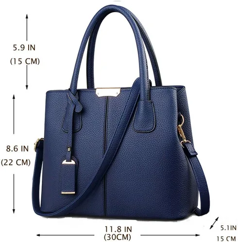 Vista 2 de Bolso de mano con clase para mujer, bolso de mano con asa