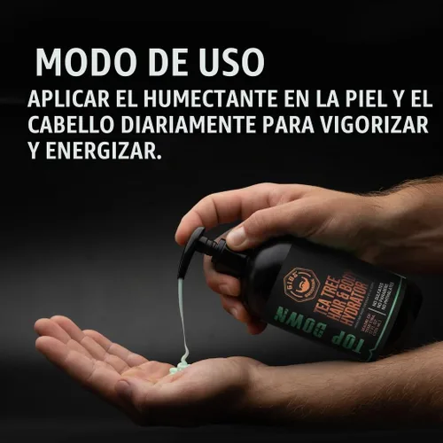 Vista 3 de GIBS Hidratador de cabello y cuerpo de arriba hacia abajo