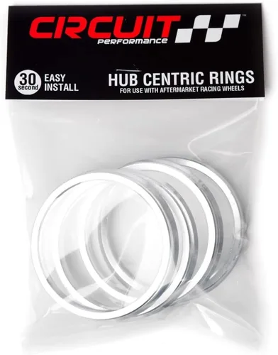 Vista 3 de Circuit Performance Anillos centrales de cubo (paquete de 4) – Anillos de aluminio de 64.1 a 54.1 – Compatible con Toyota Corolla, Prius, Yaris