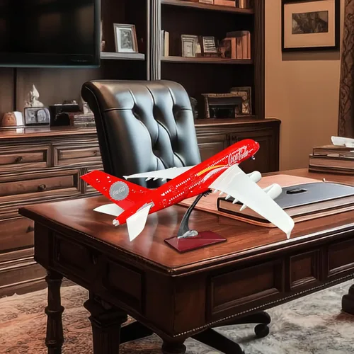 Vista 3 de Modelo grande del avión modelo 1:160 A380 modelo modelo del avión para los adultos con la luz del LED para el regalo y la decoración