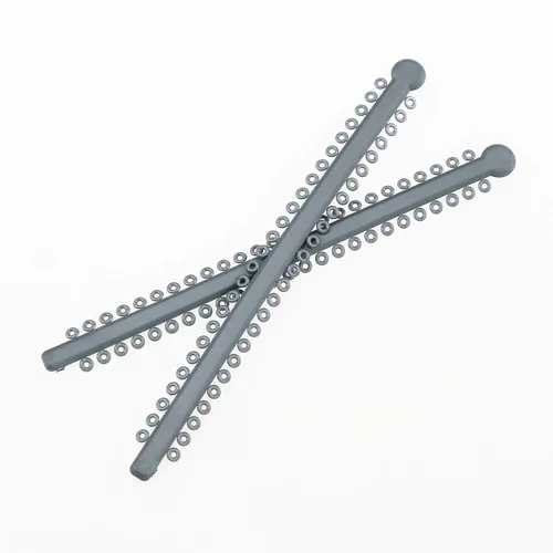 Vista 4 de Bandas de ortodoncia elásticas de ligadura dental surtidas para soportes de ortodoncia (NEGRO (5 #))