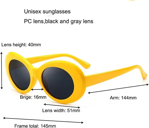 Vista 3 de Gafas de sol Armear, estilo retro, con marco de plástico de gran tamaño, unisex