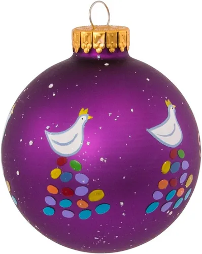 Vista 5 de Kurt Adler Doce Días de Navidad Adorno de Bola, 65mm, Juego de 12