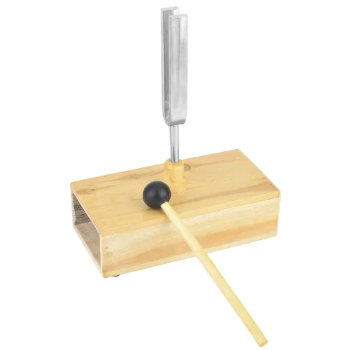 Vista 3 de Oumefar Tuning Fork Virbration Instrumento experimental Curación Musical 440HZ Aleación de aluminio Parte de Solfeggio Tuning Set con caja