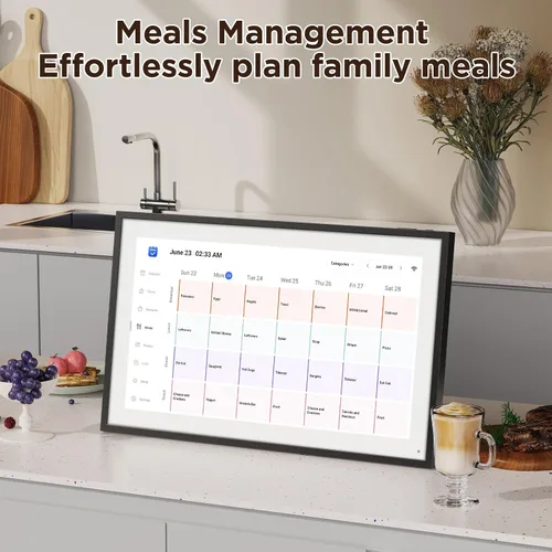 Vista 5 de LOOFII Calendario Digital Inteligente de 10.1 Pulgadas – Planificador Familiar y Calendario con Pantalla Táctil HD, Tabla de Tareas y Planificador