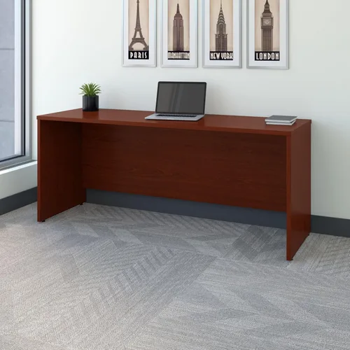 Vista 2 de Bush Business Furniture Series C - Mueble de escritorio de 60 cm x 30 cm (23.6 pulgadas x 11.8 pulgadas)., Madera, Mahogany