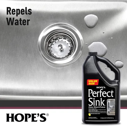 Vista 8 de HOPE'S Limpiador y Pulidor Perfecto para Fregaderos, Restaurador, Repelente al Agua, Elimina Manchas, Ideal para Acero Inoxidable Cepillado, Hierro