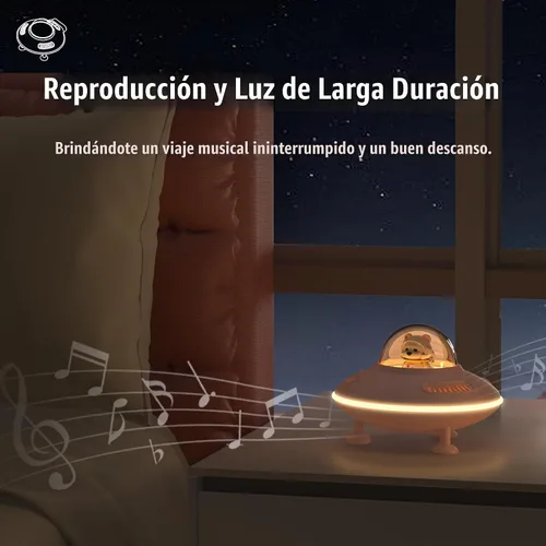 Vista 6 de Mini altavoz, altavoz Bluetooth de luz nocturna, bonita luz nocturna para decoración de habitación de dormitorio, Bluetooth 5.4, disco USB, entrada