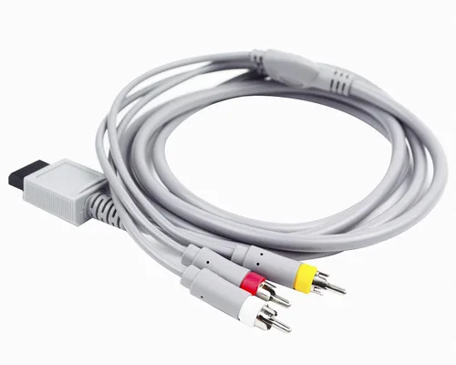 Vista 4 de Beastron Cable Wii AV, cable compuesto AV de 6 pies 3 RCA para Nintendo WiiWii U (alta definición)