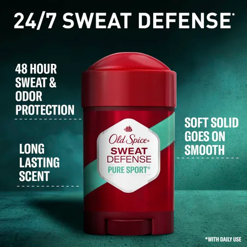 Vista 7 de Old Spice Antitranspirante 2.6 onzas Pure Sport+ Soft Solid (paquete de 6)